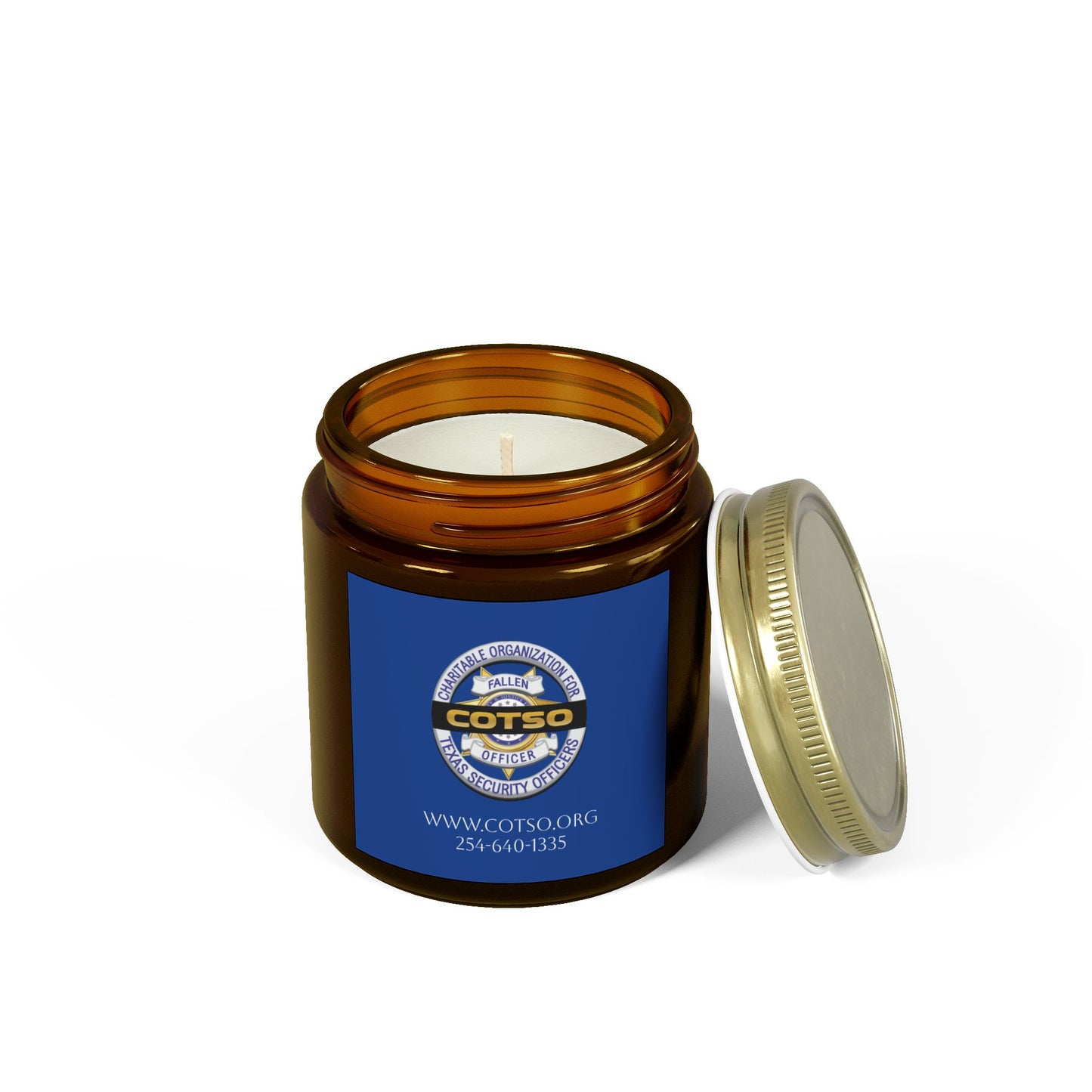 Scented Candles, Coconut Apricot Wax (4oz, 9oz); Blue Label