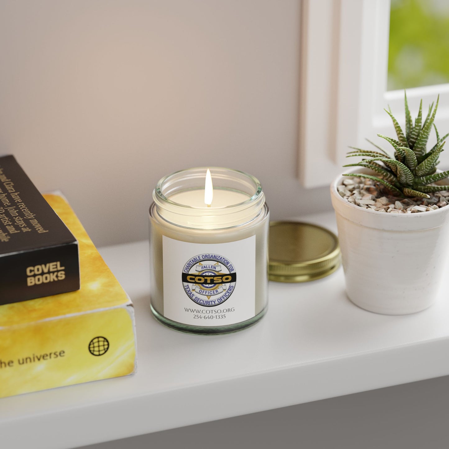 Scented Candles, Coconut Apricot Wax (4oz, 9oz); White Label