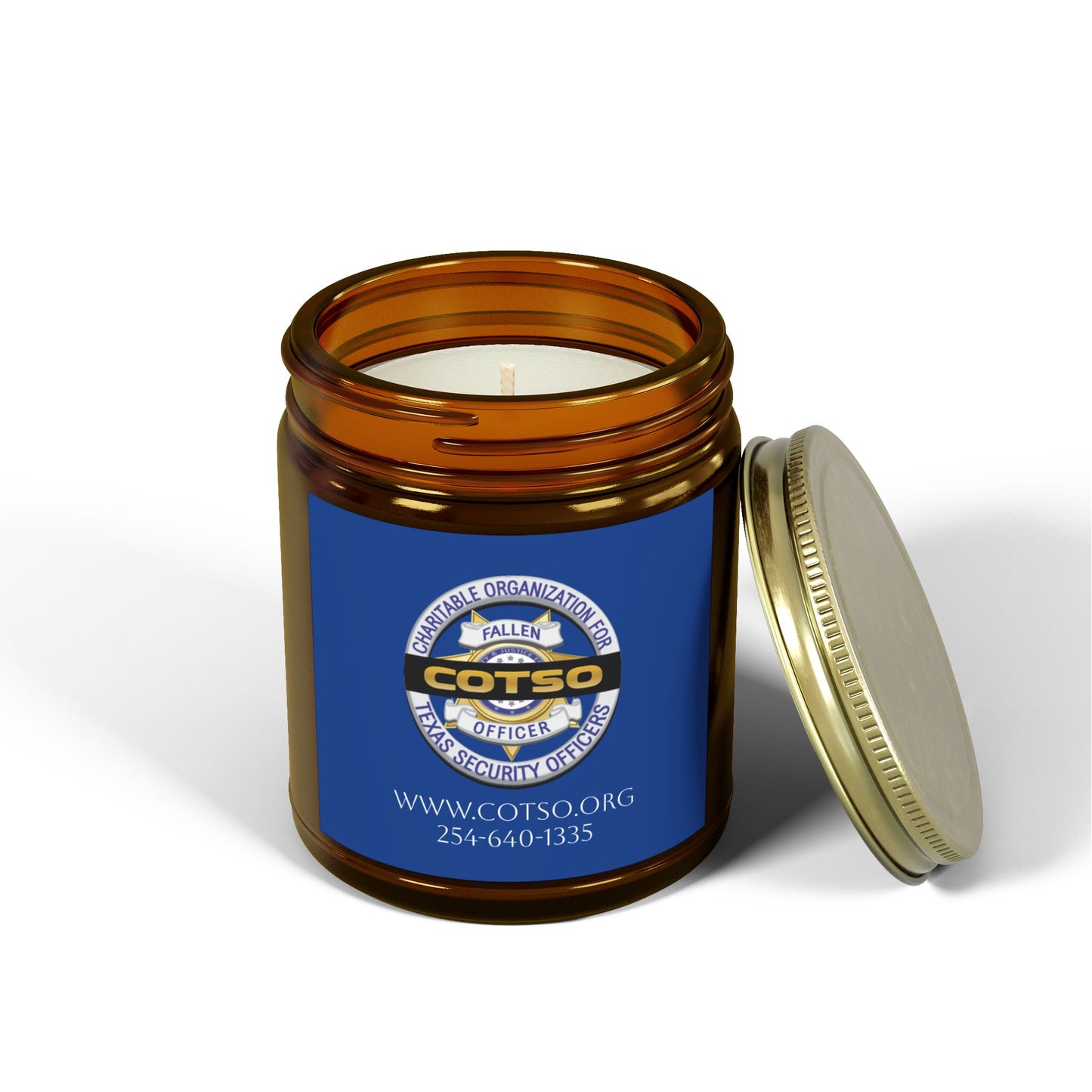 Scented Candles, Coconut Apricot Wax (4oz, 9oz); Blue Label