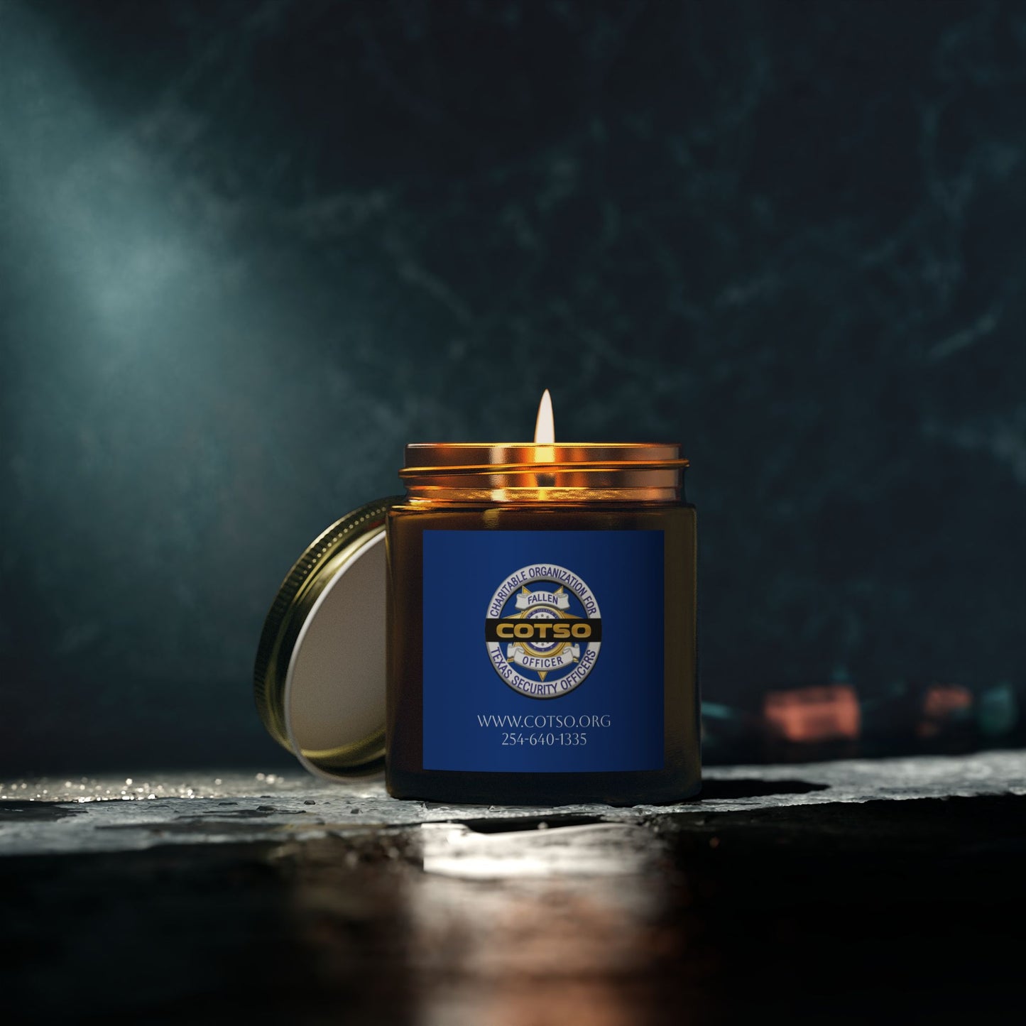 Scented Candles, Coconut Apricot Wax (4oz, 9oz); Blue Label