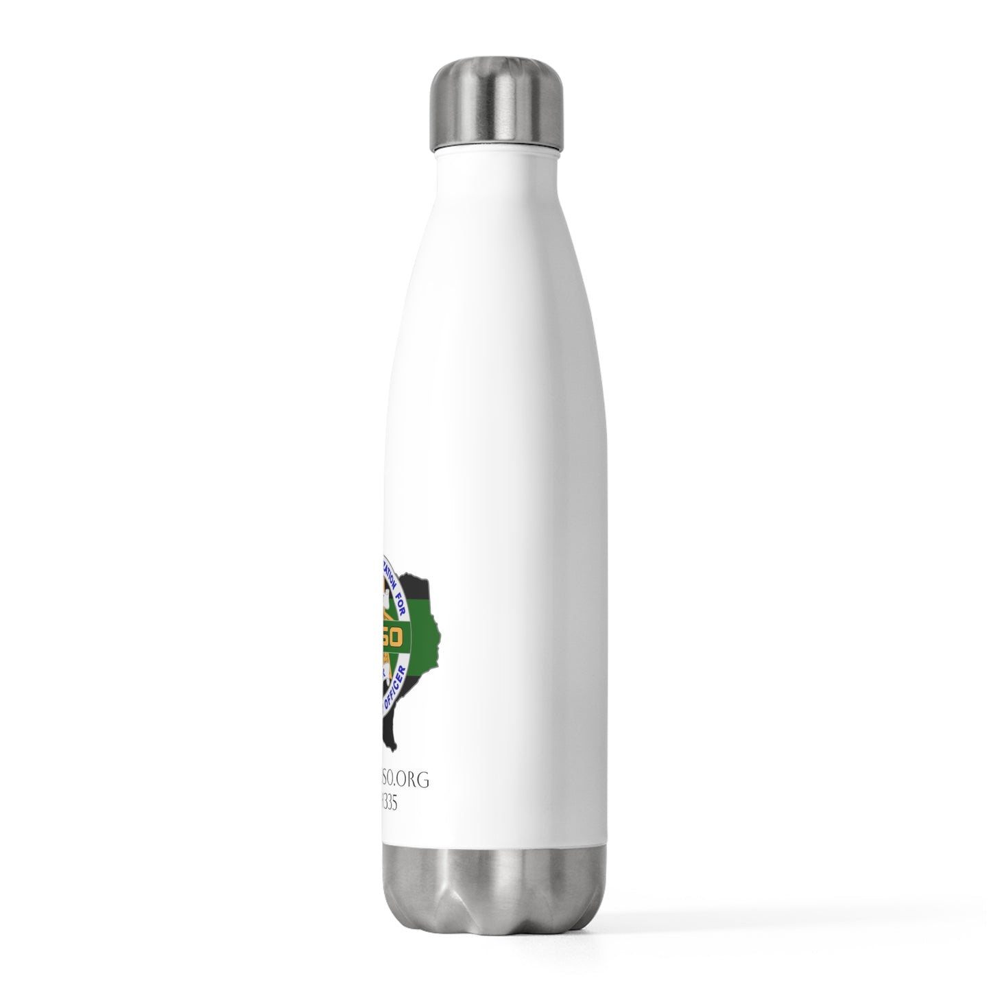 Thin Green Line 20oz Insulated screw-on cap bottle