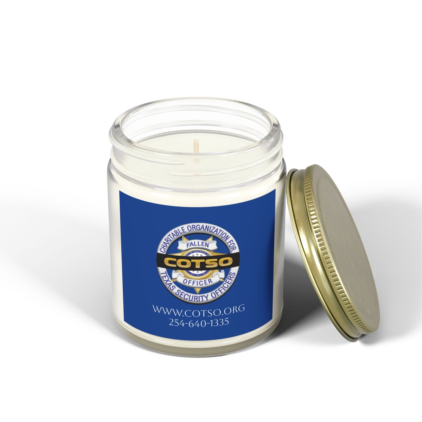 Scented Candles, Coconut Apricot Wax (4oz, 9oz); Blue Label