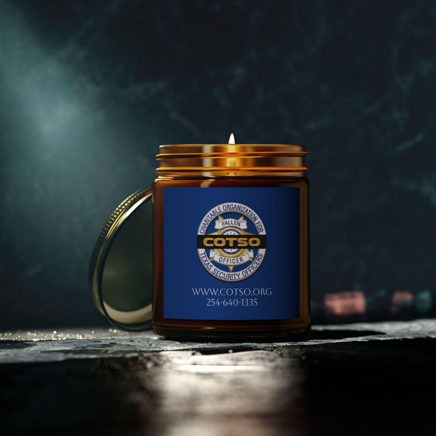 Scented Candles, Coconut Apricot Wax (4oz, 9oz); Blue Label