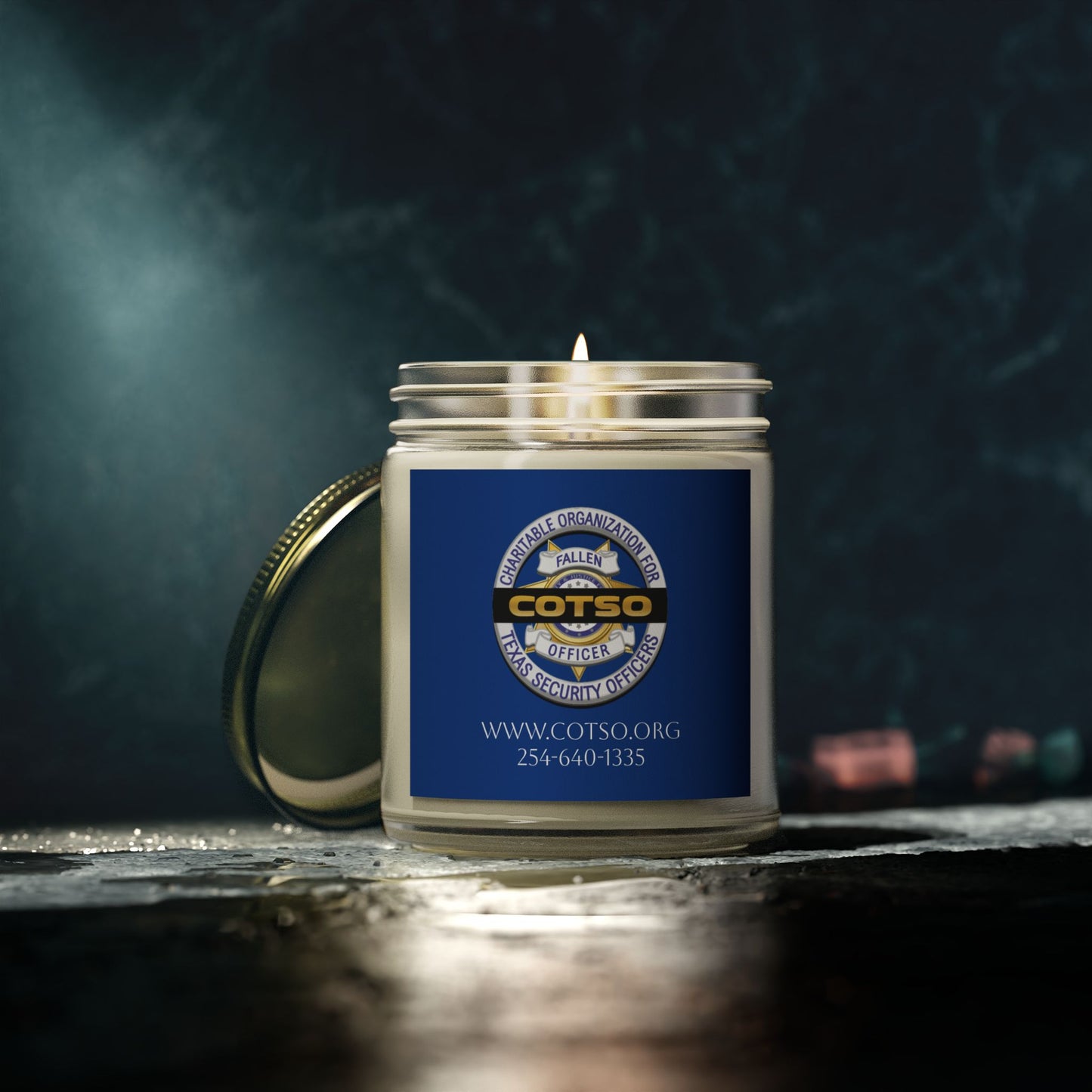 Scented Candles, Coconut Apricot Wax (4oz, 9oz); Blue Label