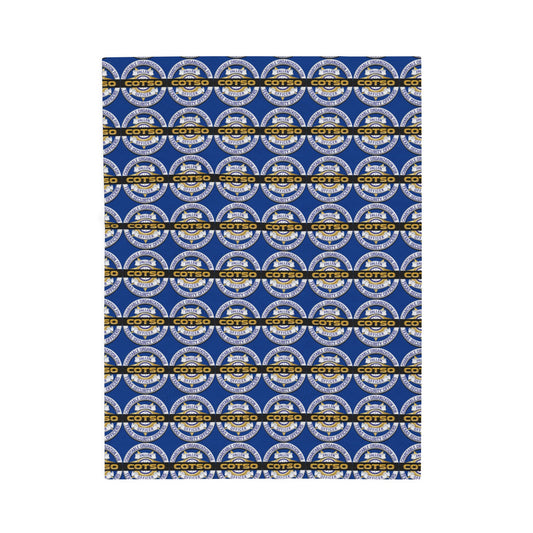 Velveteen Plush Blanket, Blue style 2