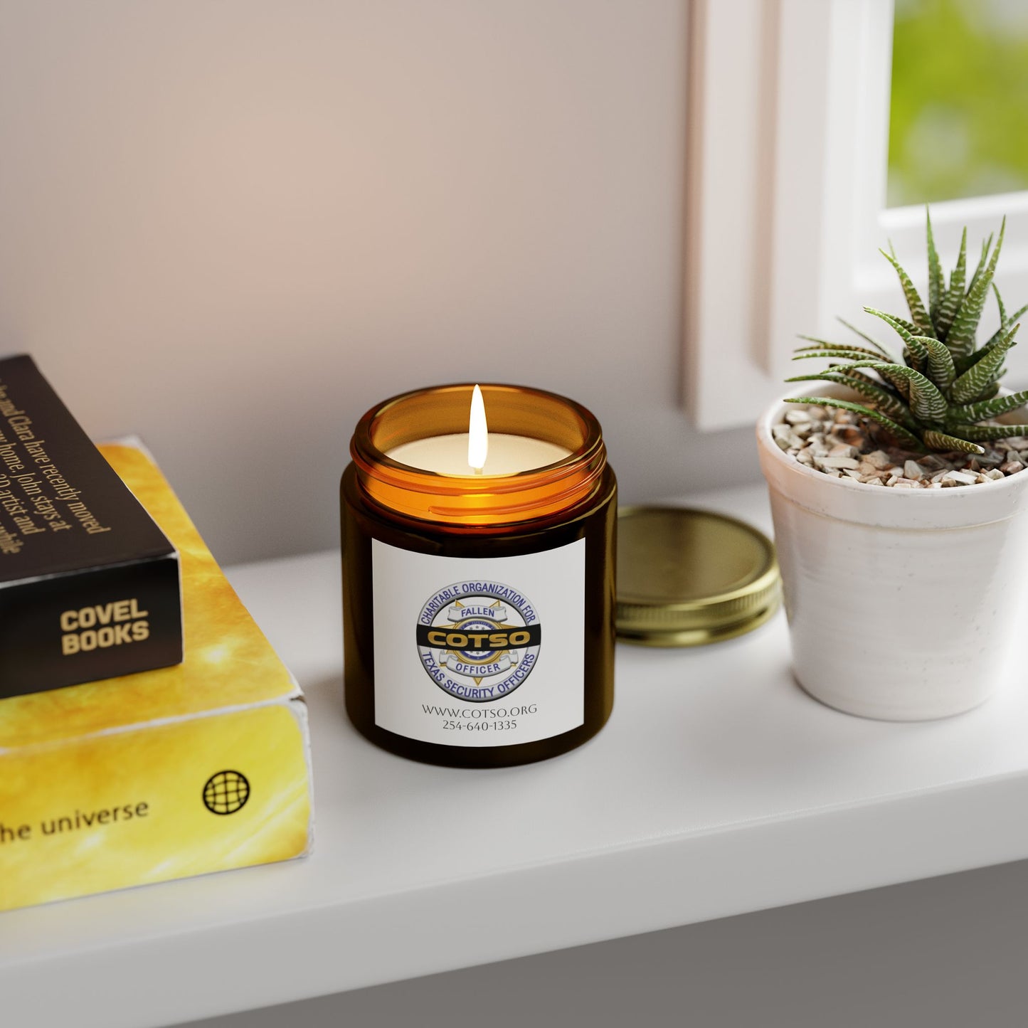 Scented Candles, Coconut Apricot Wax (4oz, 9oz); White Label