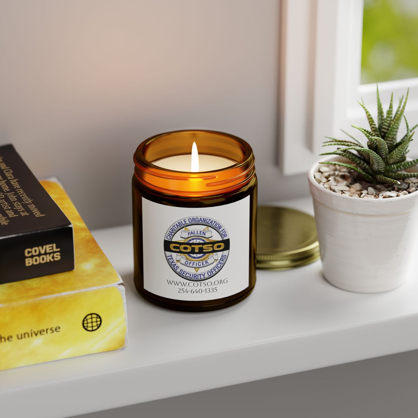 Scented Candles, Coconut Apricot Wax (4oz, 9oz); White Label