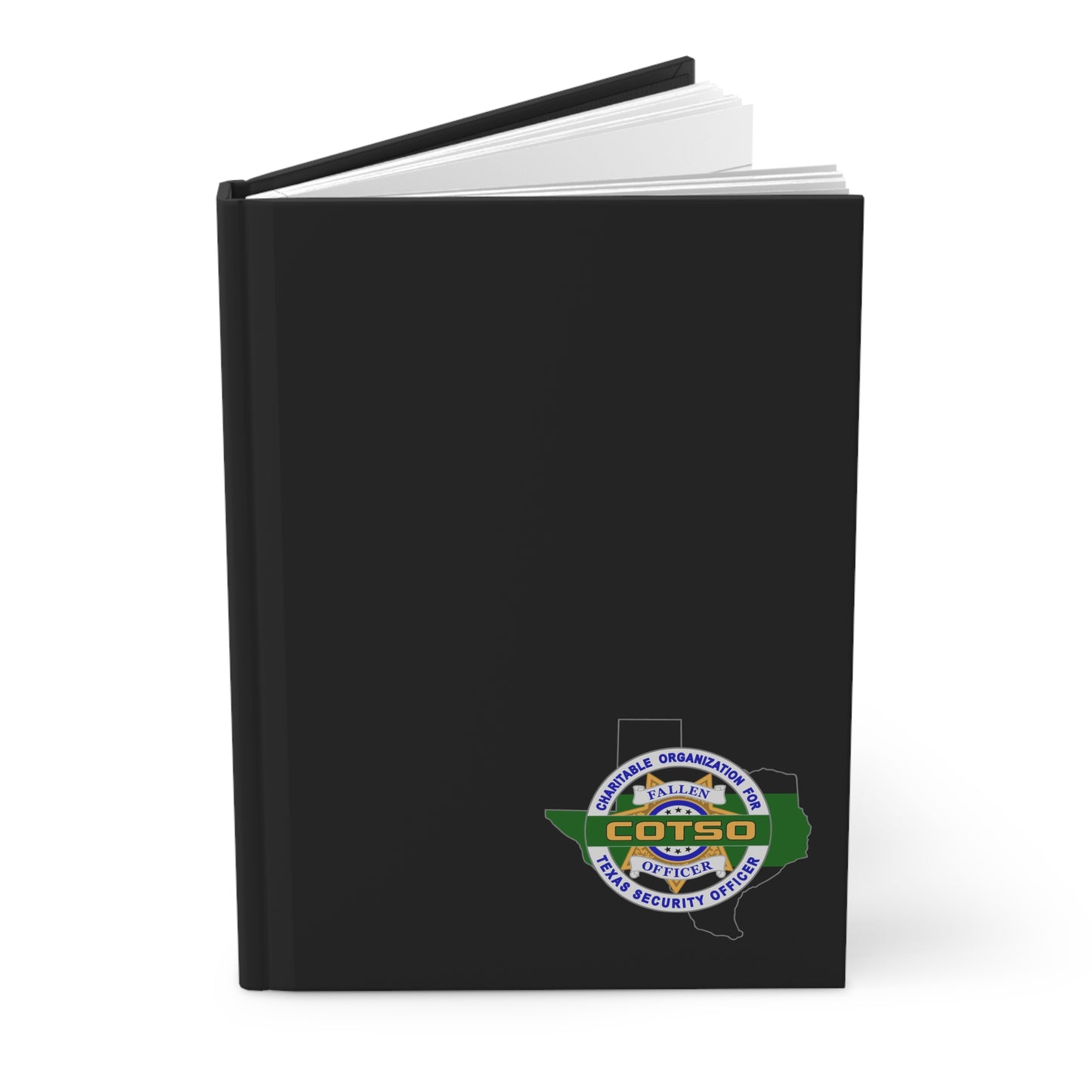 Thin Green Line Hardcover Journal Matte with Corner Logo