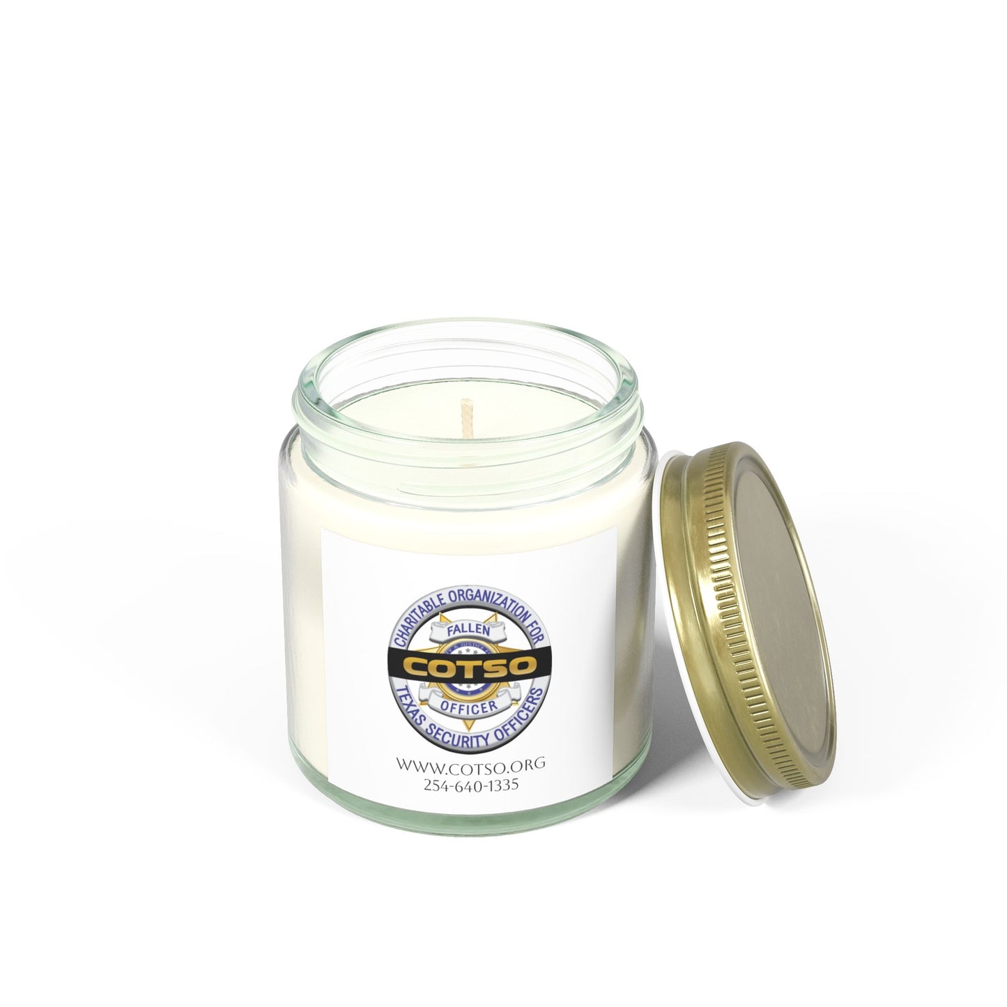 Scented Candles, Coconut Apricot Wax (4oz, 9oz); White Label