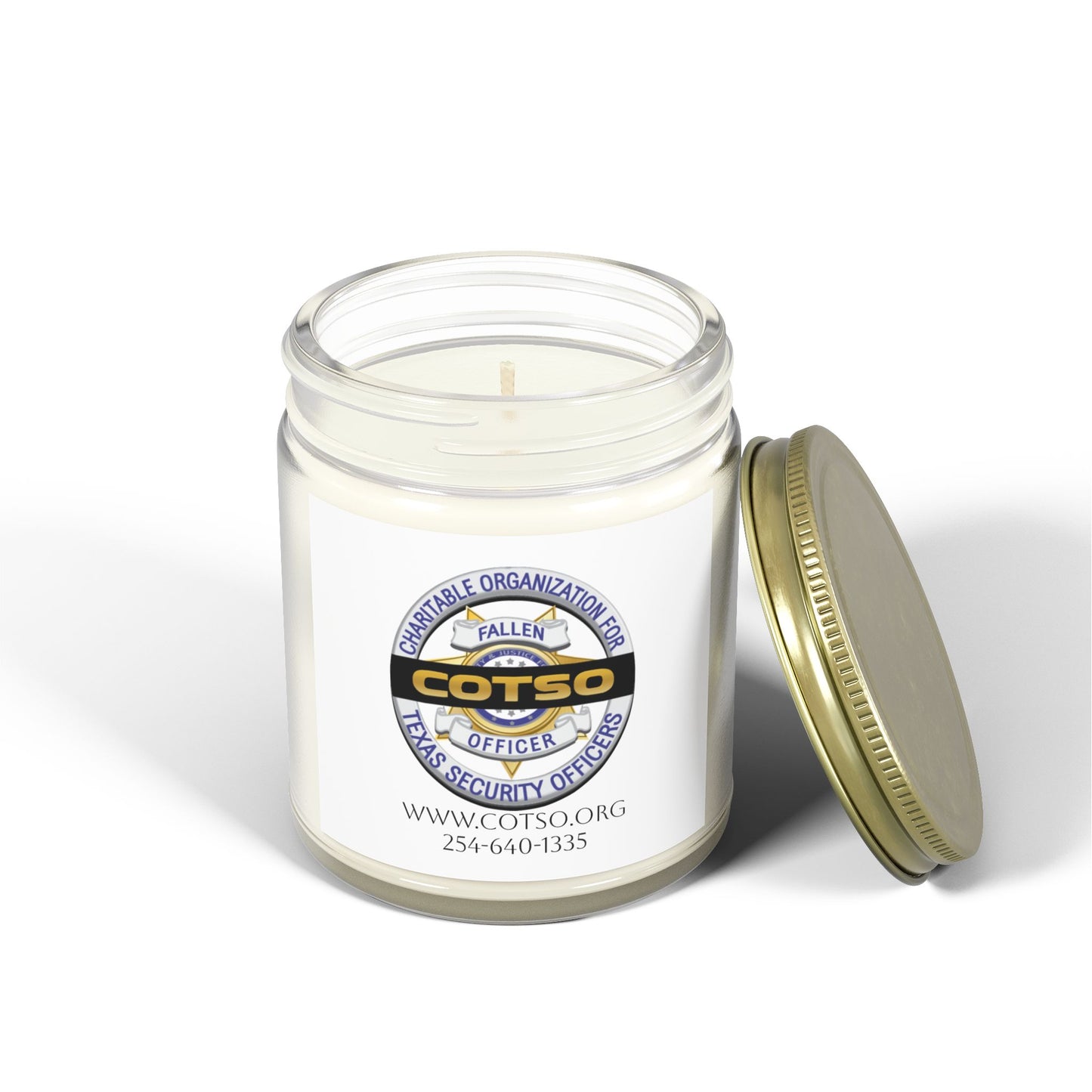 Scented Candles, Coconut Apricot Wax (4oz, 9oz); White Label