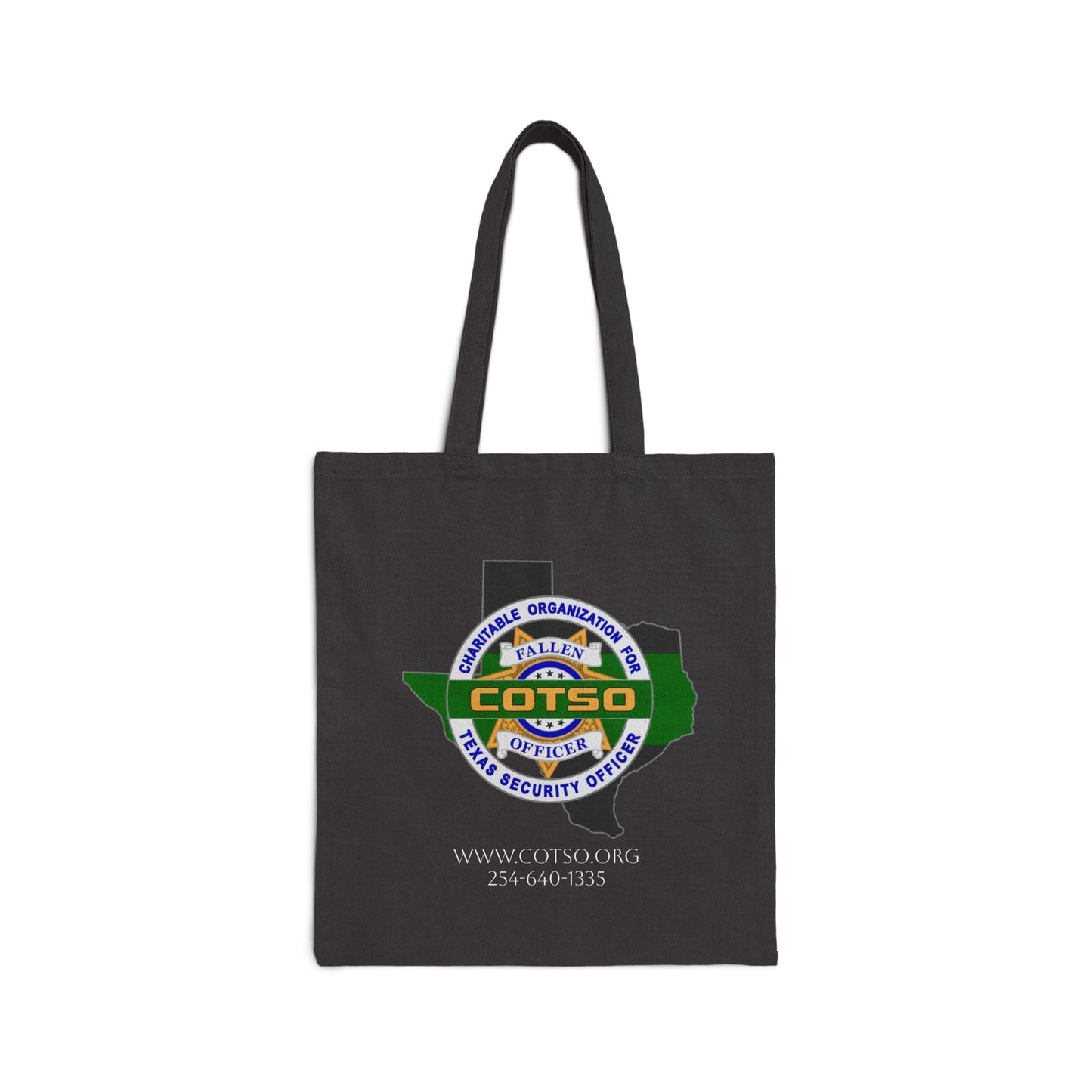 Thin Green Line Cotton Canvas Tote Bag