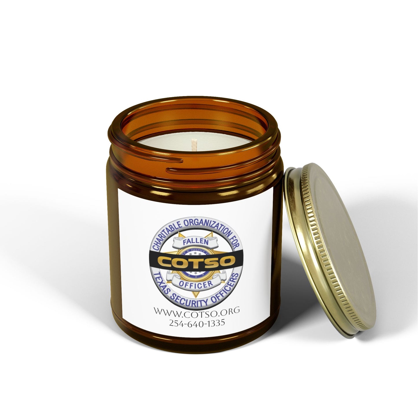 Scented Candles, Coconut Apricot Wax (4oz, 9oz); White Label