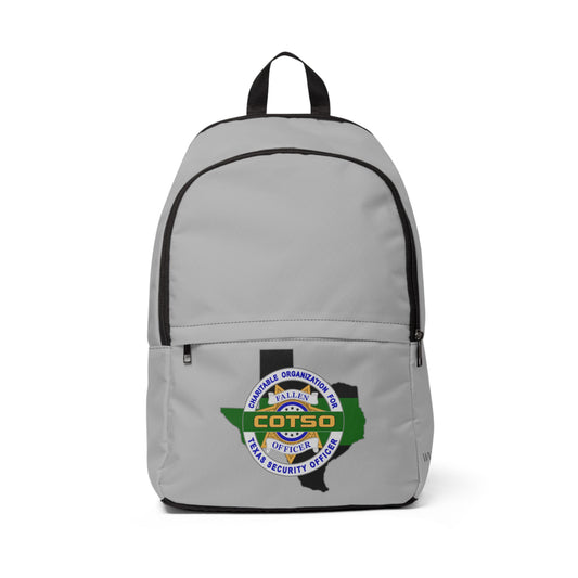 Thin Green Line Fabric Backpack, Gray