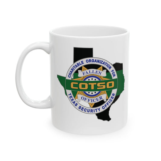 Thin Green Line Ceramic Mug, (11oz)