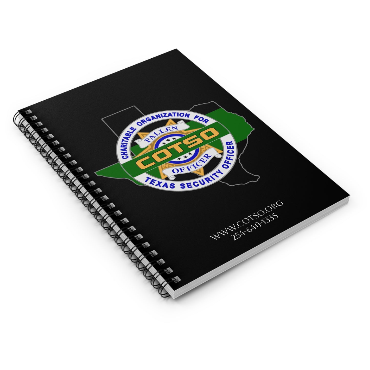 Thin Green Line Spiral Notebook - Ruled Line