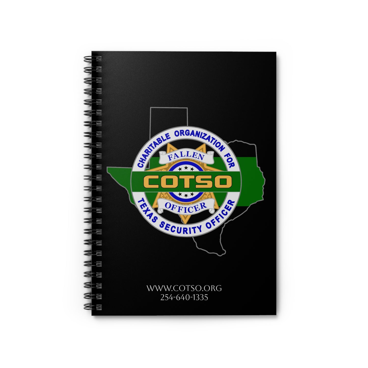 Thin Green Line Spiral Notebook - Ruled Line