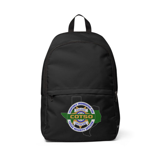 Thin Green Line Fabric Backpack, Black