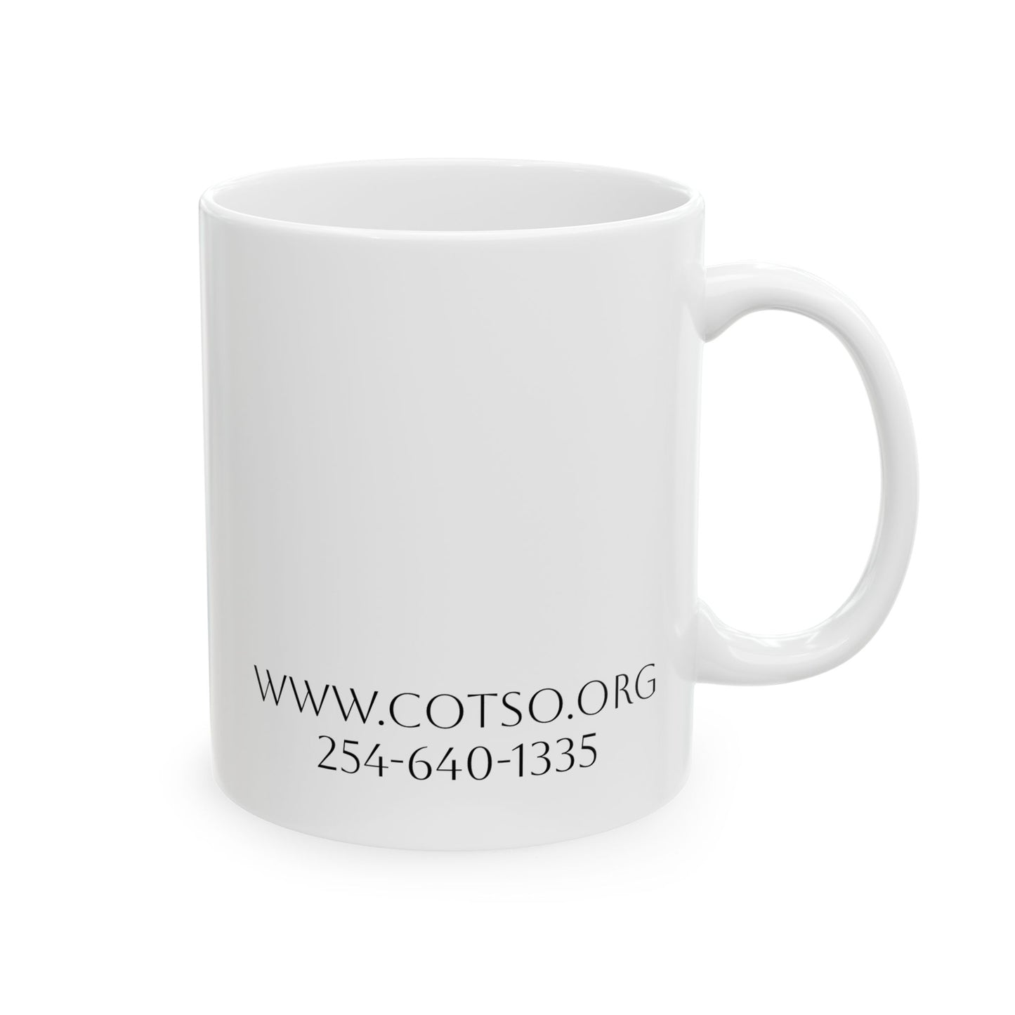 Thin Green Line Ceramic Mug, (11oz)